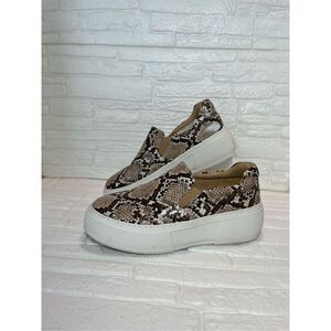 J/Slides NYC Cleo Snake Print Leather